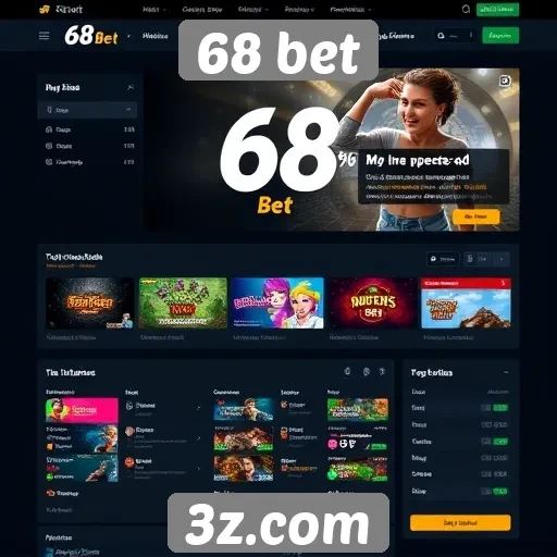Análise da interface do usuário do site 68 bet